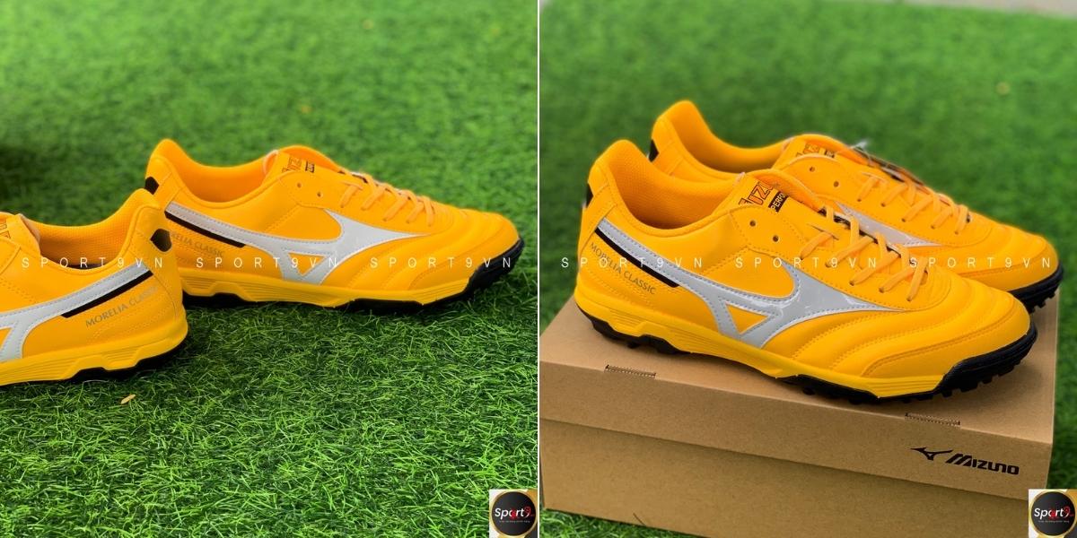 Mizuno Morelia Sala Classic TF - Q1GB220201 - Cam/Trắng/Đen